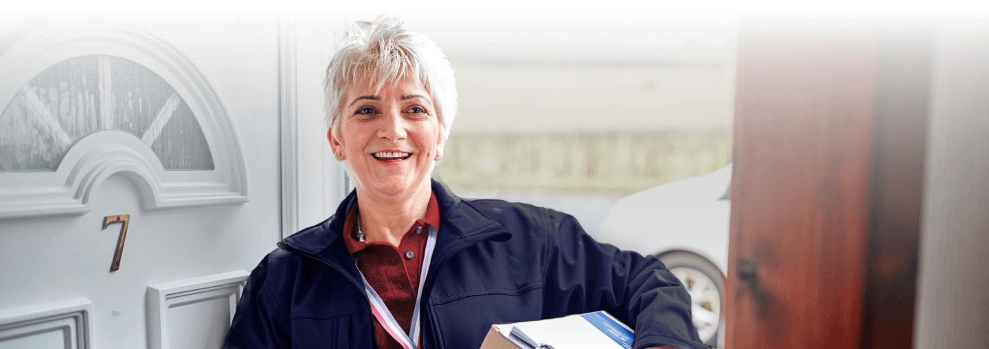 Image of a delivery person.