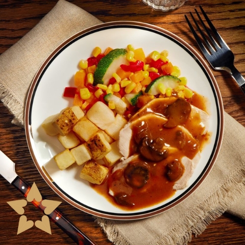 Image of Pork Roast with Paprika Mushroom Sauce