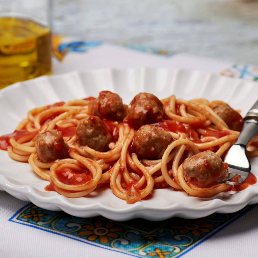 Image of Mini Spaghetti and Meatballs