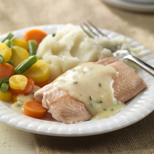Image of the Salmon with Hollandaise Sauce meal