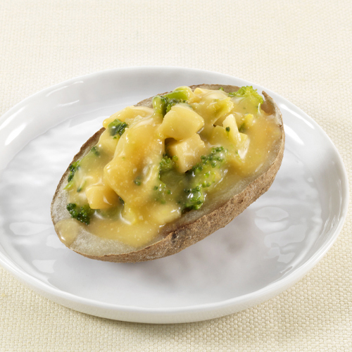 Image of the Baked Potato with Cheddar and Broccoli Sauce meal